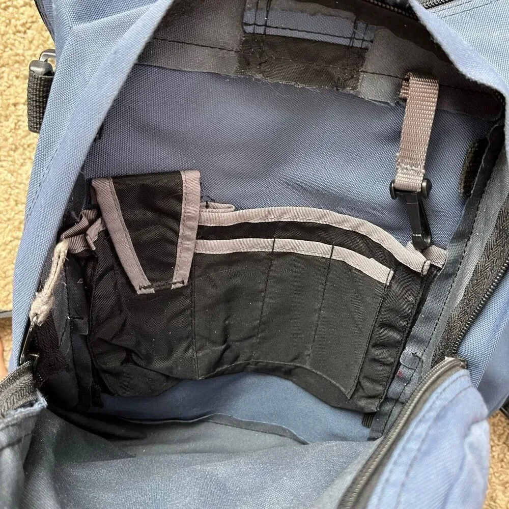 VTG 90s JanSport Huge Student Backpack Multi-Pocket School Bookbag